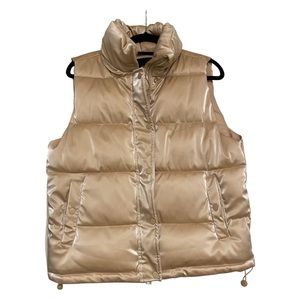 Forever 21 Champagne Puffer Vest